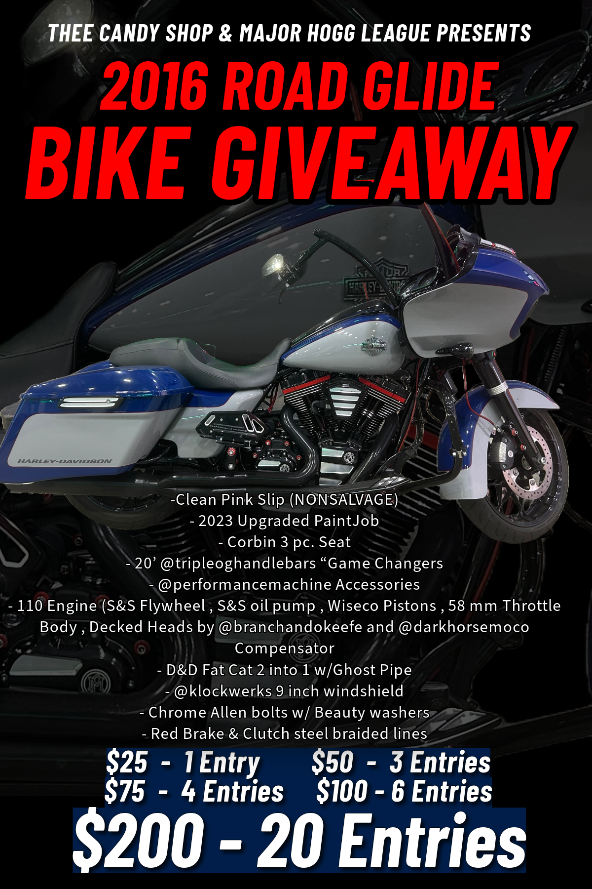 2016 Road Glide Giveaway